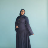 Deep Blue Pleated Skirt