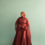 Deep Red Yasmin Gown