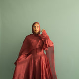 Deep Red Yasmin Gown
