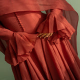 Deep Red Yasmin Gown