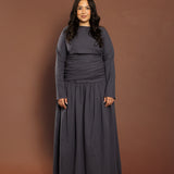 Deep Blue Pleated Skirt