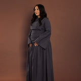 Deep Blue Pleated Skirt
