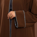 Blue Stitch Abaya