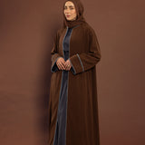 Blue Stitch Abaya