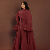 Deep Red Yasmin Gown