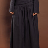 Deep Blue Pleated Skirt